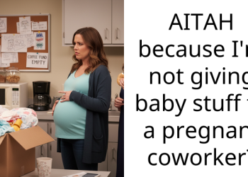 AITAH because I’m not giving baby stuff to a pregnant coworker?