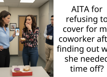 AITA for refusing to cover for my coworker after finding out why she needed time off?