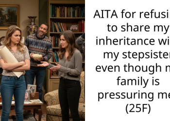 AITA for refusing to share my inheritance with my stepsister even though my family is pressuring me? (25F)