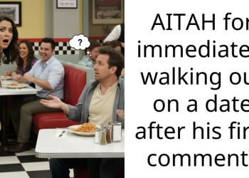 AITAH for immediately walking out on a date after his first comment?
