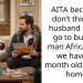 AITA because I don’t think my husband should go to burning man Africa when we have a 5 month old baby at home?