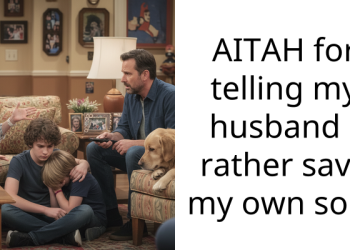 AITAH for telling my husband I rather save my own son?