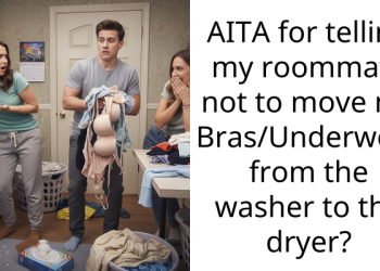 AITA for telling my roommate not to move my Bras/Underwear from the washer to the dryer?