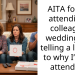 AITA for not attending a colleagues wedding and telling a lil lie as to why I’m not attending?