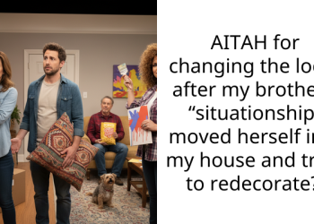 AITAH for changing the locks after my brother’s “situationship” moved herself into my house and tried to redecorate?!