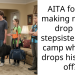 AITA for not making my son drop his stepsister off at camp when he drops his sister off?