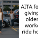 AITA for not giving an older co worker a ride home?