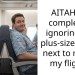 AITAH for completely ignoring the plus-sized man next to me on my flight?