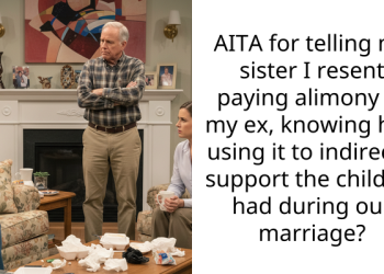 AITA for telling my sister I resent paying alimony to my ex, knowing he’s using it to indirectly support the child he had during our marriage?