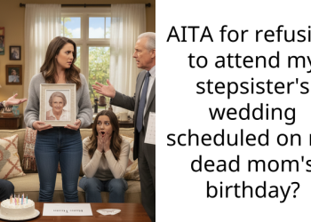 AITA for refusing to attend my stepsister’s wedding scheduled on my dead mom’s birthday?