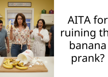 AITA for ruining the banana prank?