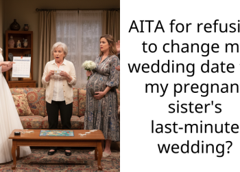 AITA for refusing to change my wedding date for my pregnant sister’s last-minute wedding?
