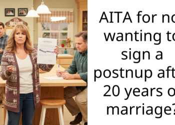 AITA for not wanting to sign a postnup after 20 years of marriage?