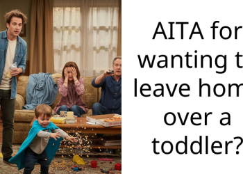 AITA for wanting to leave home over a toddler?