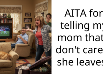 AITA for telling my mom that I don’t care if she leaves?