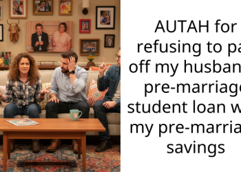 AUTAH for refusing to pay off my husband’s pre-marriage student loan with my pre-marriage savings