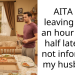 AITA for leaving work an hour and a half late and not informing my husband?