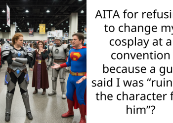 AITA for refusing to change my cosplay at a convention because a guy said I was “ruining the character for him”?