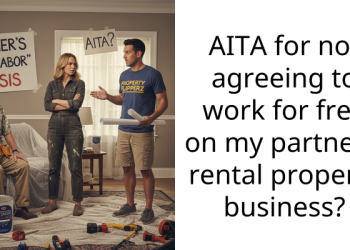 AITA for not agreeing to work for free on my partner’s rental property business?