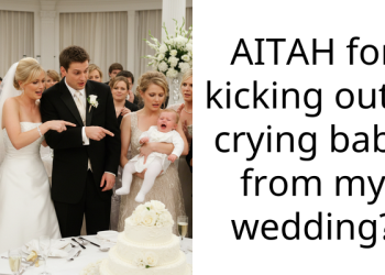 AITAH for kicking out a crying baby from my wedding?