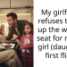 My girlfriend refuses to give up the window seat for my 5yo girl (daughters first flight)
