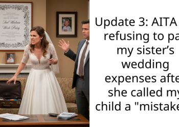 Update 3: AITA for refusing to pay my sister’s wedding expenses after she called my child a “mistake”?