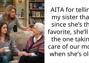 AITA for telling my sister that, since she’s the favorite, she’ll be the one taking care of our mom when she’s old?