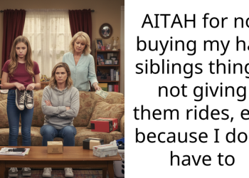 AITAH for not buying my half siblings things, not giving them rides, etc, because I don’t have to