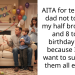 AITA for telling my dad not to bring my half brothers 6 and 8 to my birthday party because I don’t want to supervise them all evening