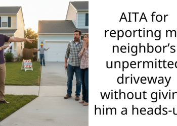 AITA for reporting my neighbor’s unpermitted driveway without giving him a heads-up?
