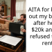 AITA for kicking out my brother after he got $20k and still refused to pay rent?