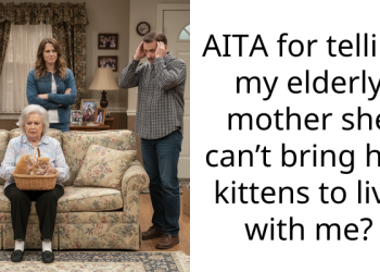 AITA for telling my elderly mother she can’t bring her kittens to live with me?