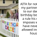 AITA for not inviting my partners family to our daughter birthday because of a rule his mother imposes where I have never been allowed inside her house