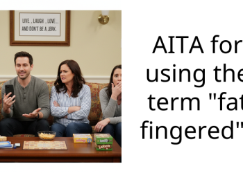 AITA for using the term “fat fingered”?