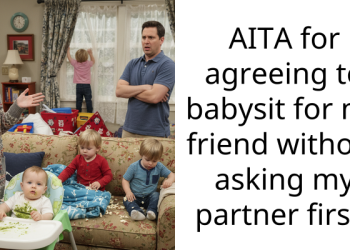AITA for agreeing to babysit for my friend without asking my partner first?
