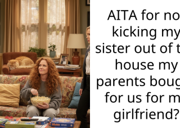 AITA for not kicking my sister out of the house my parents bought for us for my girlfriend?