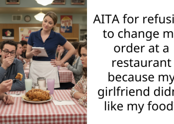 AITA for refusing to change my order at a restaurant because my girlfriend didn’t like my food?