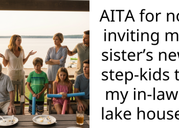 AITA for not inviting my sister’s new step-kids to my in-laws lake house?