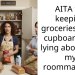 AITA for keeping groceries in my cupboard and lying about it to my roommates???