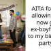 AITA for not allowing my now gay ex-boyfriend to my birthday party?