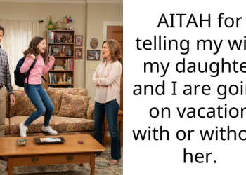 AITAH for telling my wife my daughter and I are going on vacation with or without her.