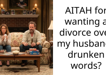 AITAH for wanting a divorce over my husbands drunken words?