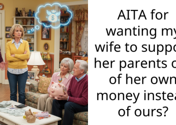 AITA for wanting my wife to support her parents out of her own money instead of ours?
