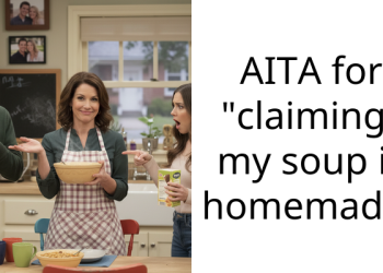 AITA for “claiming” my soup is homemade?