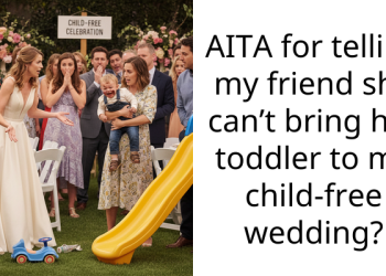AITA for telling my friend she can’t bring her toddler to my child-free wedding?