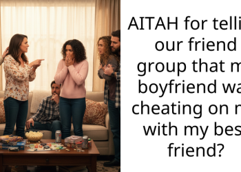 AITAH for telling our friend group that my boyfriend was cheating on me with my best friend?