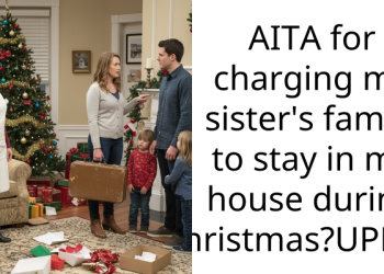 AITA for charging my sister’s family to stay in my house during Christmas?UPDATE