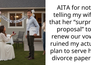 AITA for not telling my wife that her “surprise proposal” to renew our vows ruined my actual plan to serve her divorce papers?