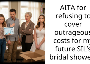 AITA for refusing to cover outrageous costs for my future SIL’s bridal shower?