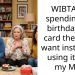 WIBTA for spending my birthday gift card the way I want instead of using it with my MIL?